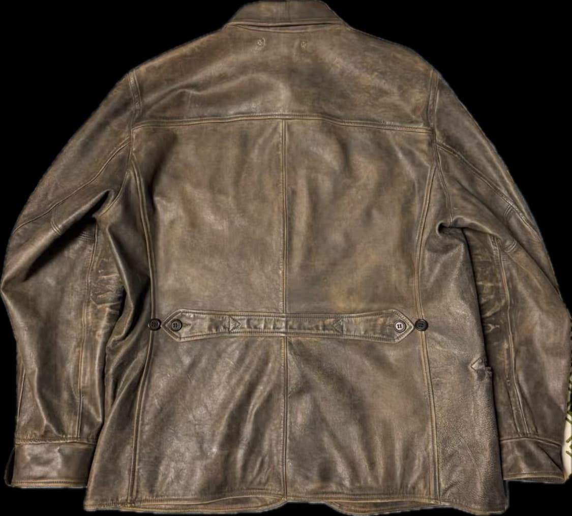 rrl 인디고 레더 카코트 xl 상품이미지3