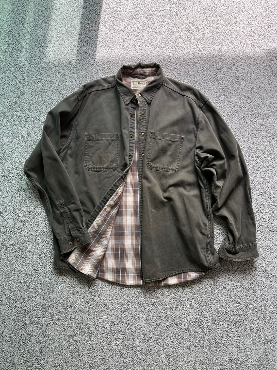 LL Bean . 엘엘빈 캔버스 워크셔츠 자켓 상품이미지1