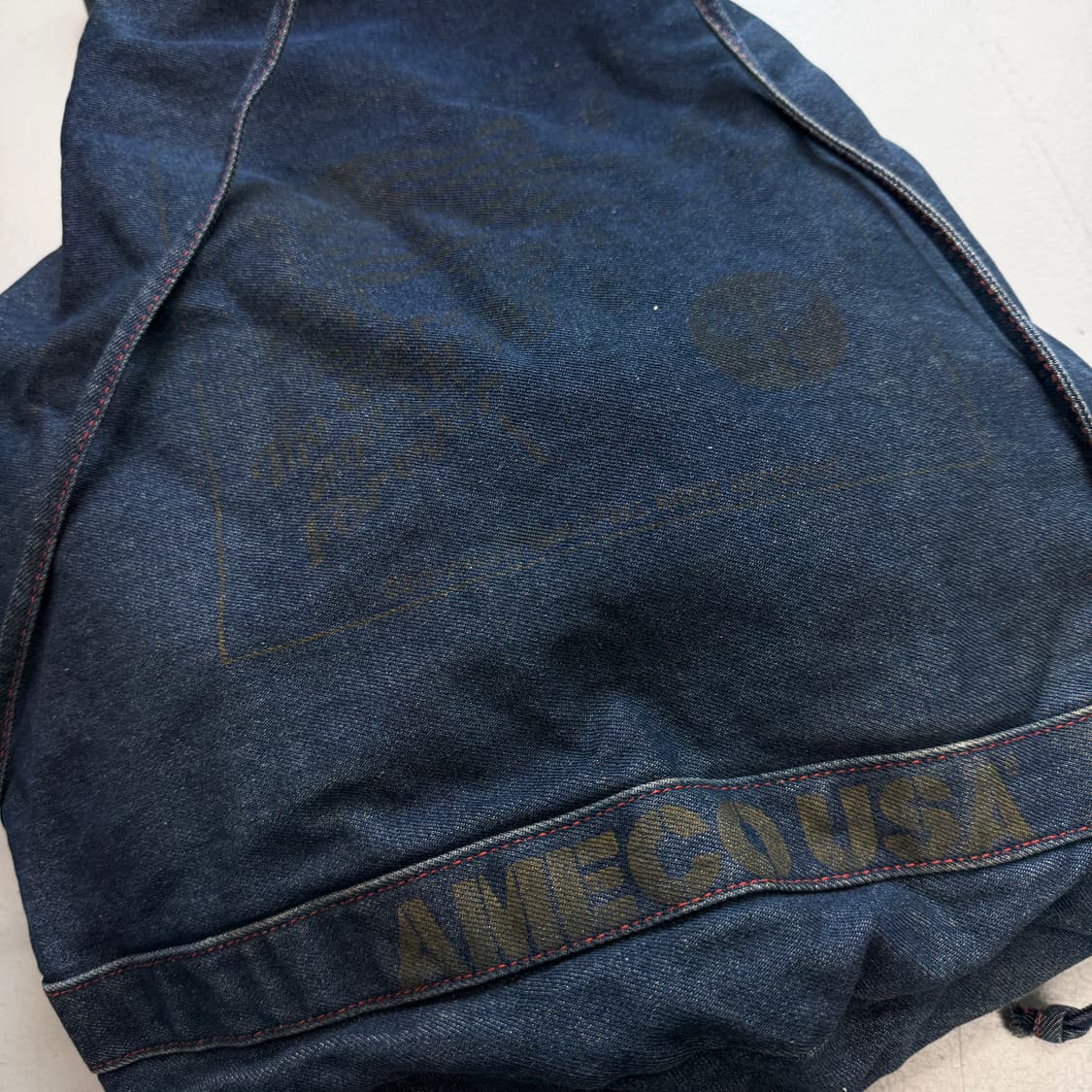 아메코 USA 데님 복조리 백팩 상품이미지4