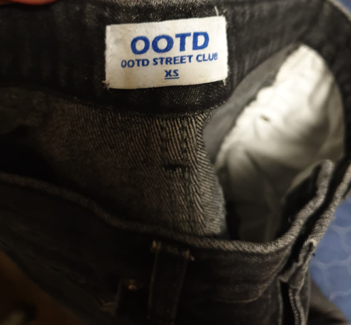 OOTD 워싱 와이드 팬츠 흑청 (28) 상품이미지4