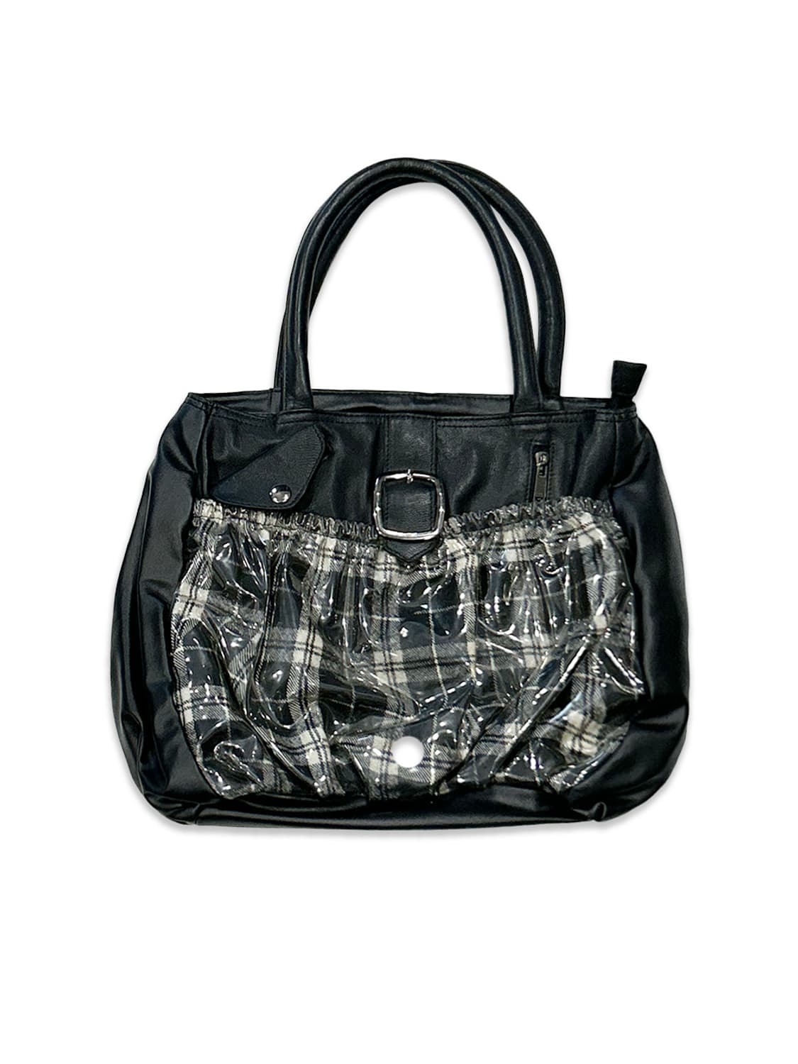 PVC check belt bag 상품이미지1