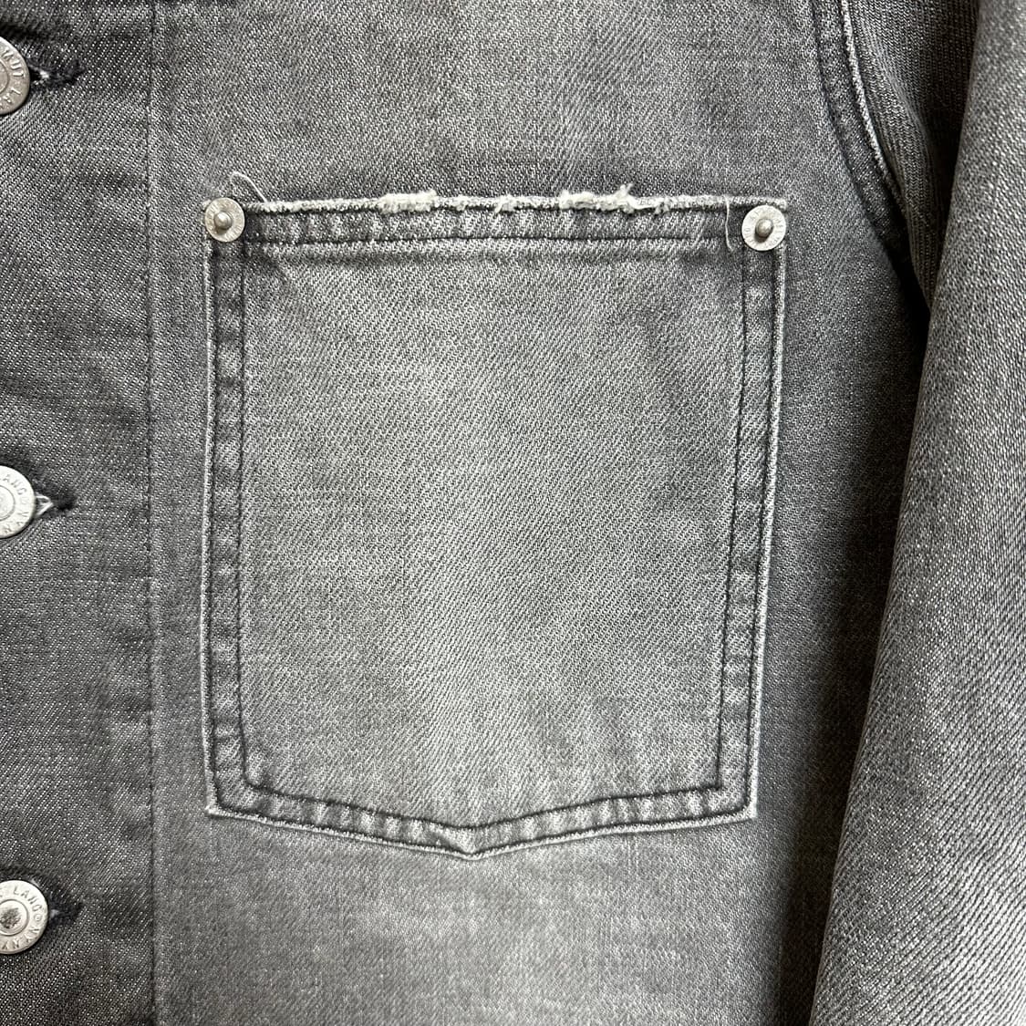 90s 헬무트랭 1세대 흑청 자켓 48사이즈 상품이미지3