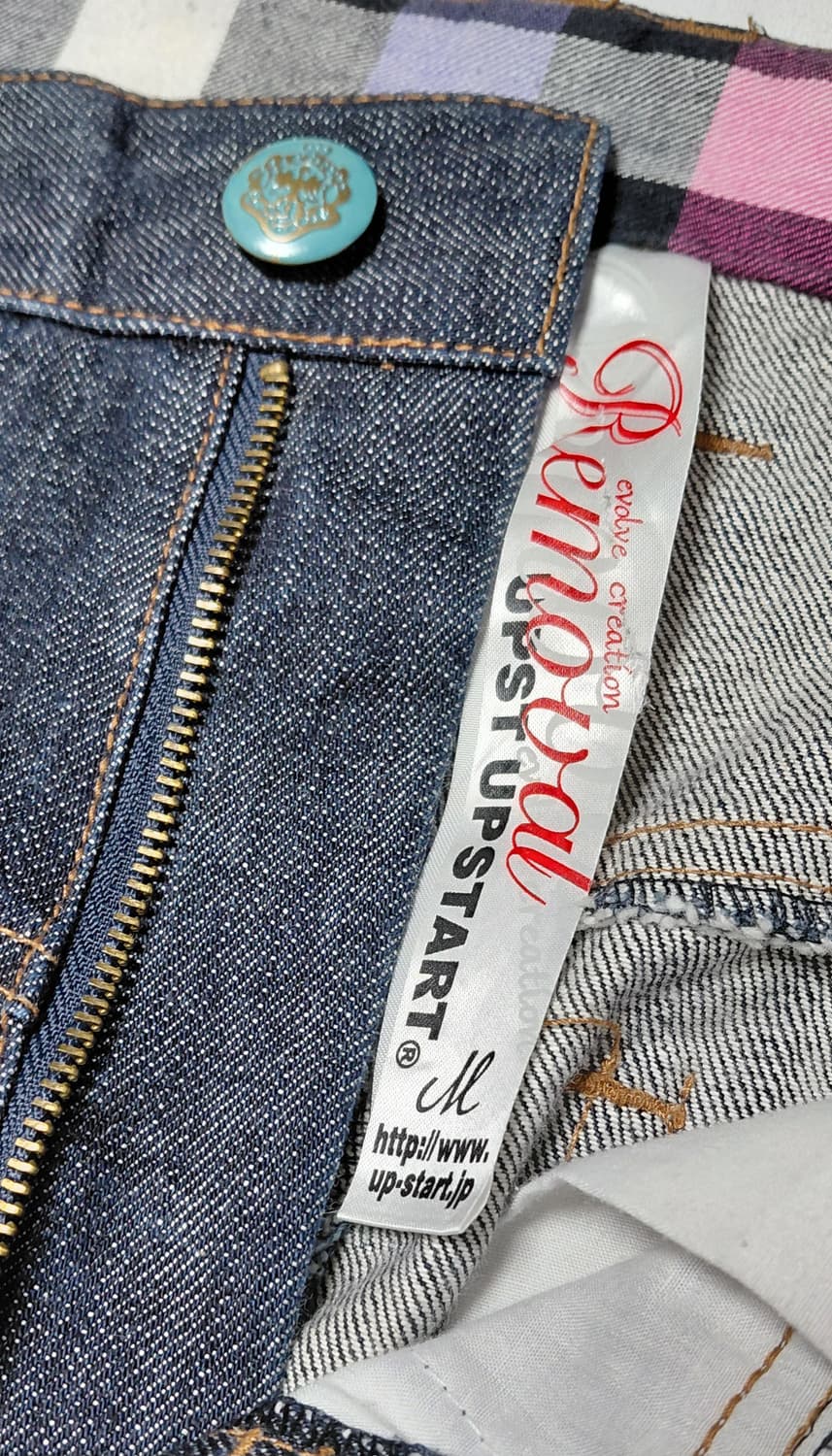 [M] UP-START Removal 하라주쿠 펑크 디테일 데님 팬츠 상품이미지5