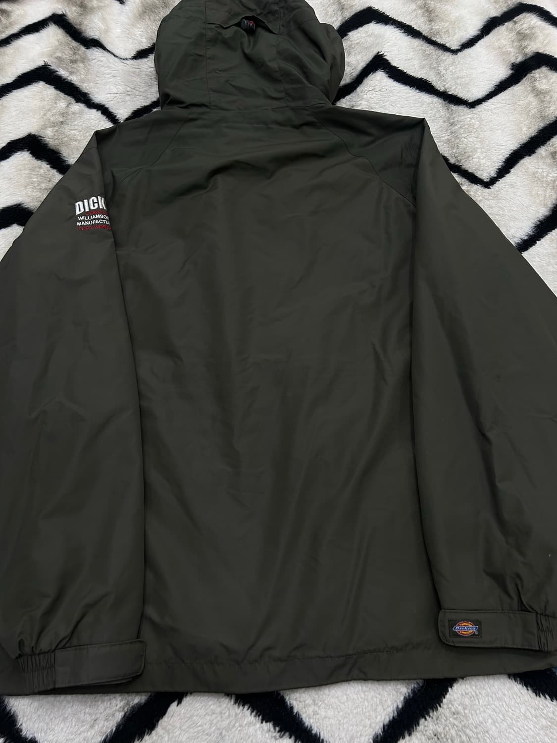 [L]디키즈 후드 바람막이/카키 상품이미지4