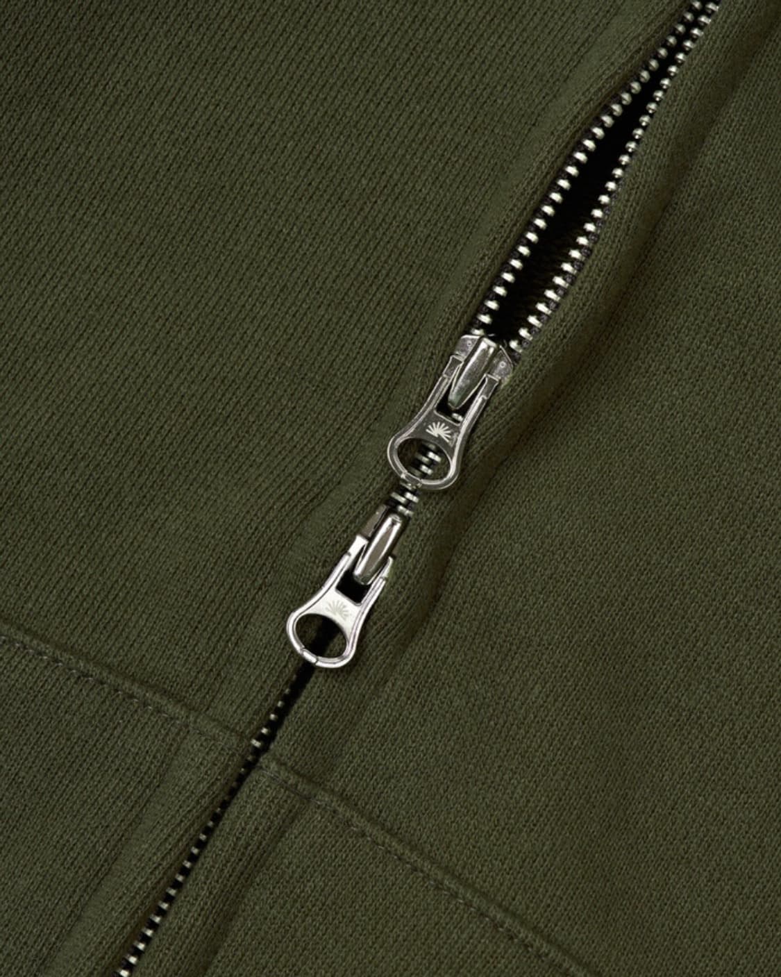 MITARBEITER 003 ZIP HOODIE (CHIVE GREEN) 상품이미지5