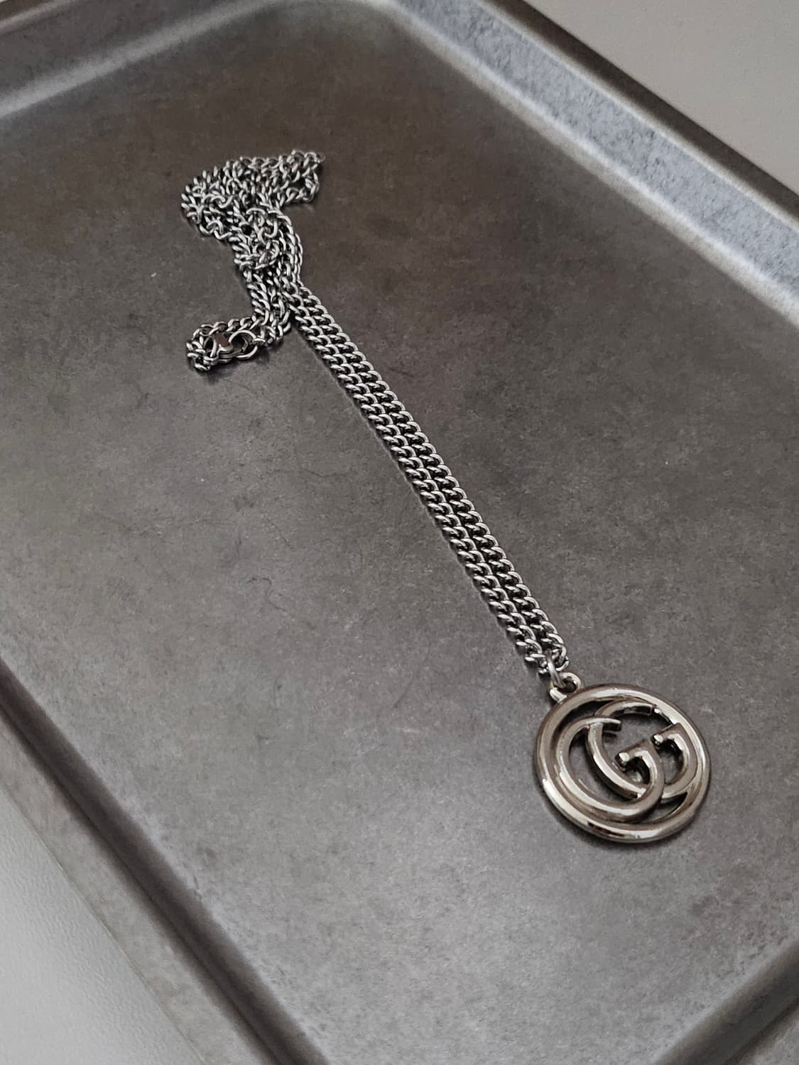 69구찌 빈티지 정품 목걸이 업사이클링 써지컬체인 상품이미지1