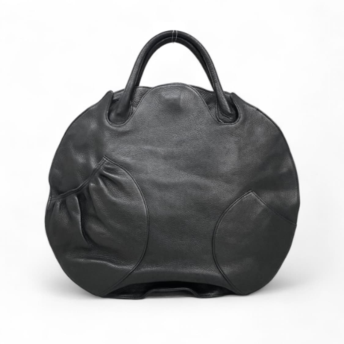 미키아모 소가죽 라운드 토트백 꼼데가르송 스타일 재패니즈 상품이미지1