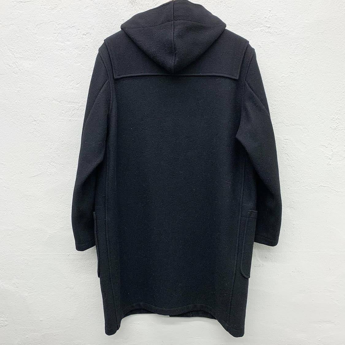 쇼트 블랙 후드 더플 코트 상품이미지3