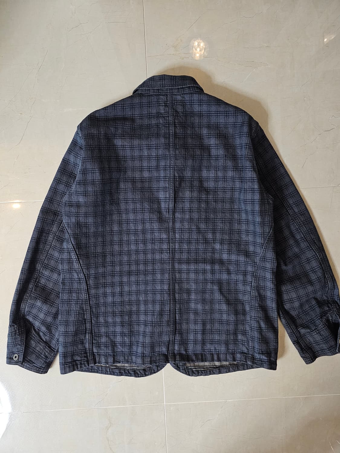 25SS RRL 플래드 자카드 데님 커버올 자켓 상품이미지3
