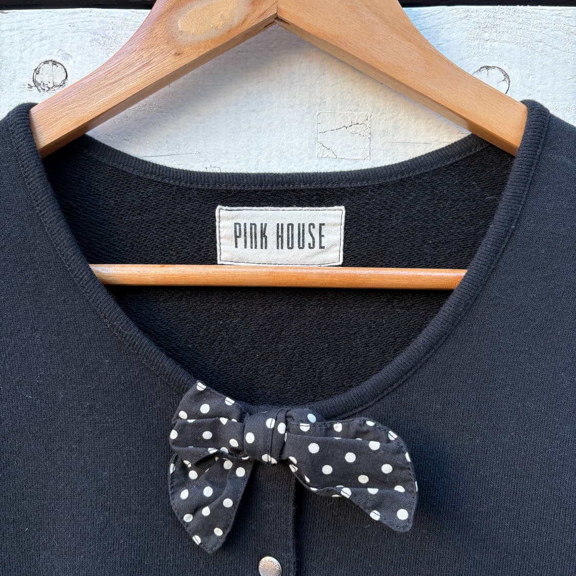 Pink House 핑크하우스 도트 리본 가디건 상품이미지3