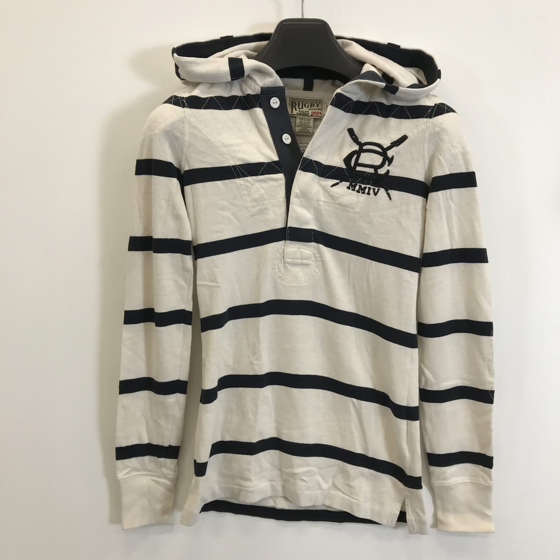 폴로 RUGBY 라인 백넘버 후드 [XS] 상품이미지1