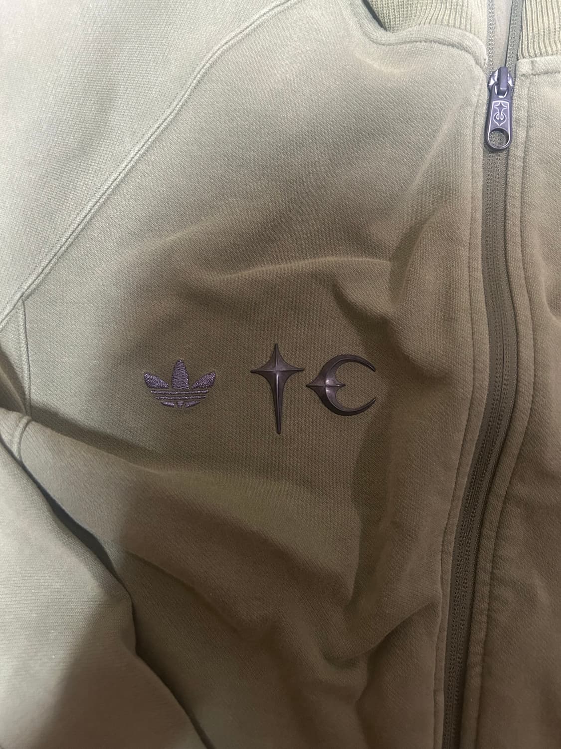 떠그클럽 아디다스 트랙탑 져지 올리브 XL 상품이미지2