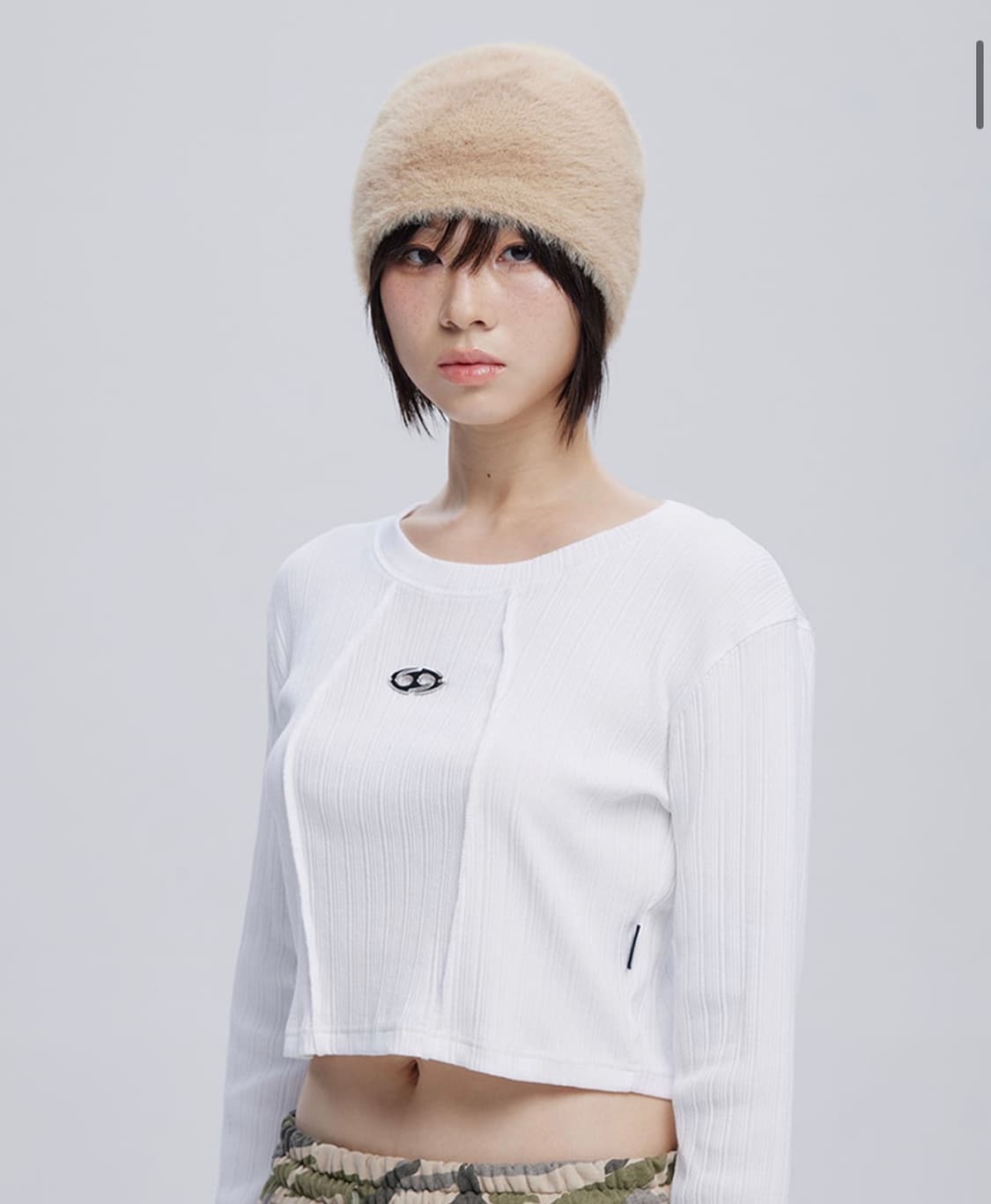 SYMBOL UNCUFFED MOHAIR BEANIE_BE 상품이미지1