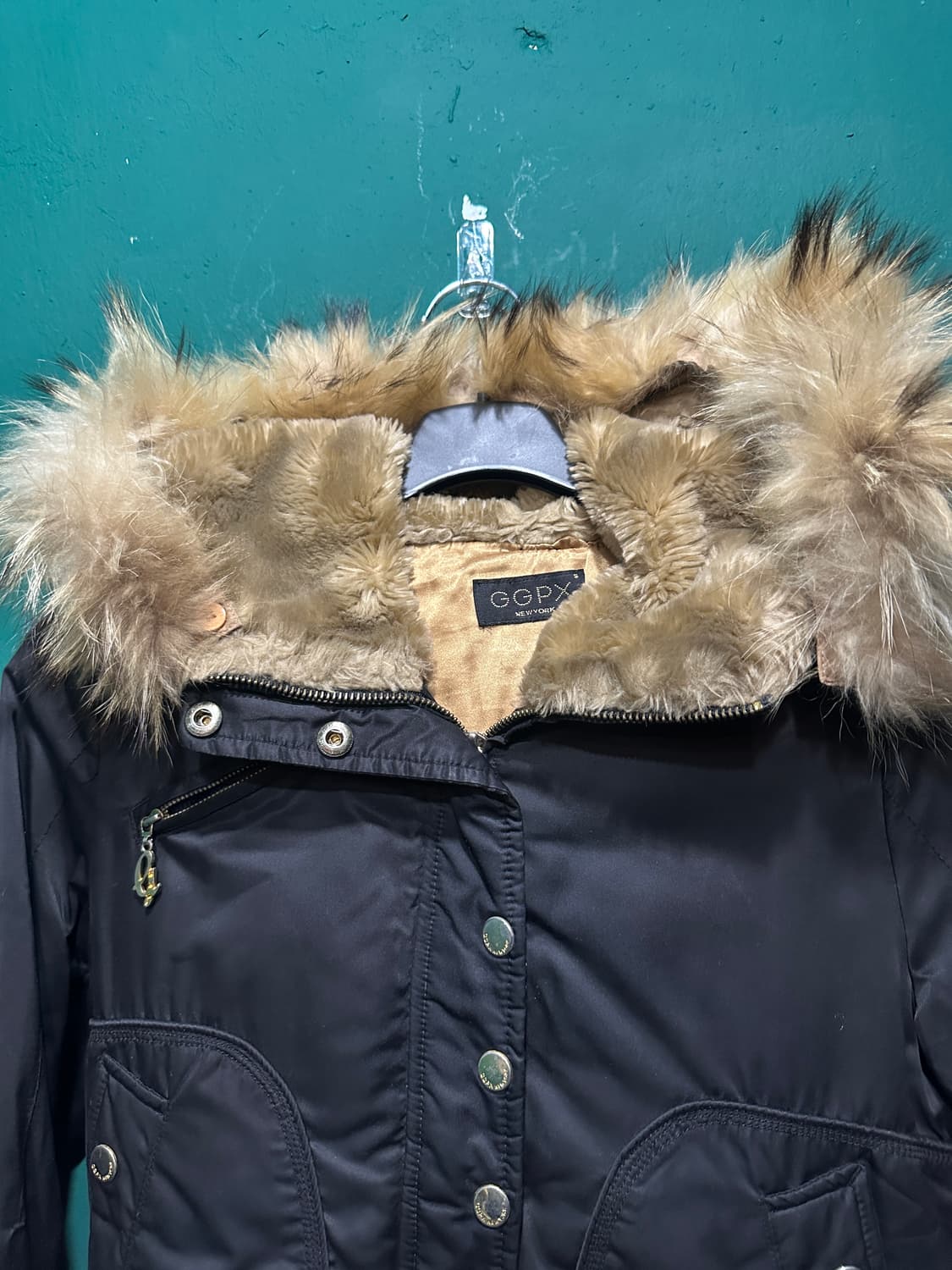 GGPX y2k 퍼 크롭 후드n2b패딩자켓 상품이미지6