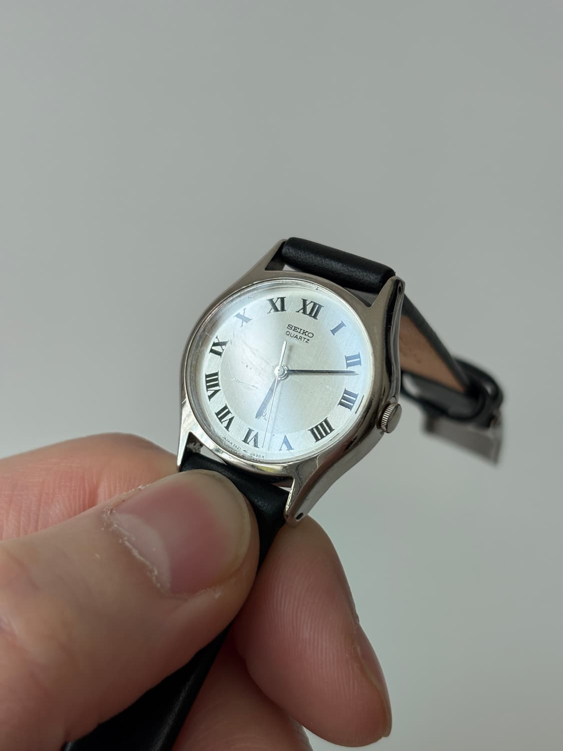1980s Roman Silver Oval Ladies Quartz 상품이미지6