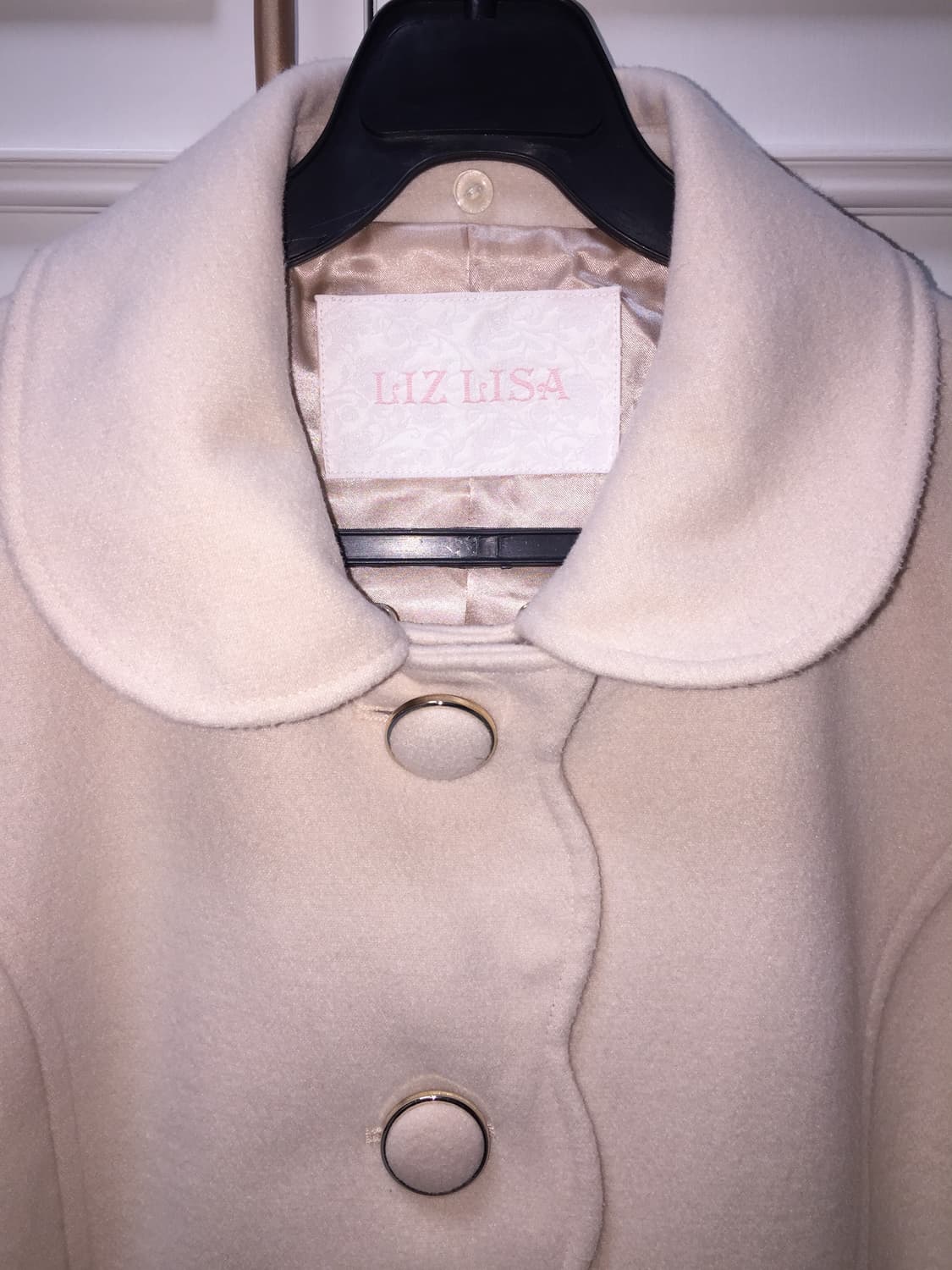 리즈리사 라떼갸루 연핑크 퍼 리본 코트 상품이미지3