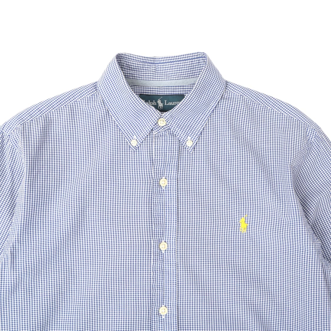 폴로 랄프로렌 블루 깅엄체크 코튼 셔츠 상품이미지2
