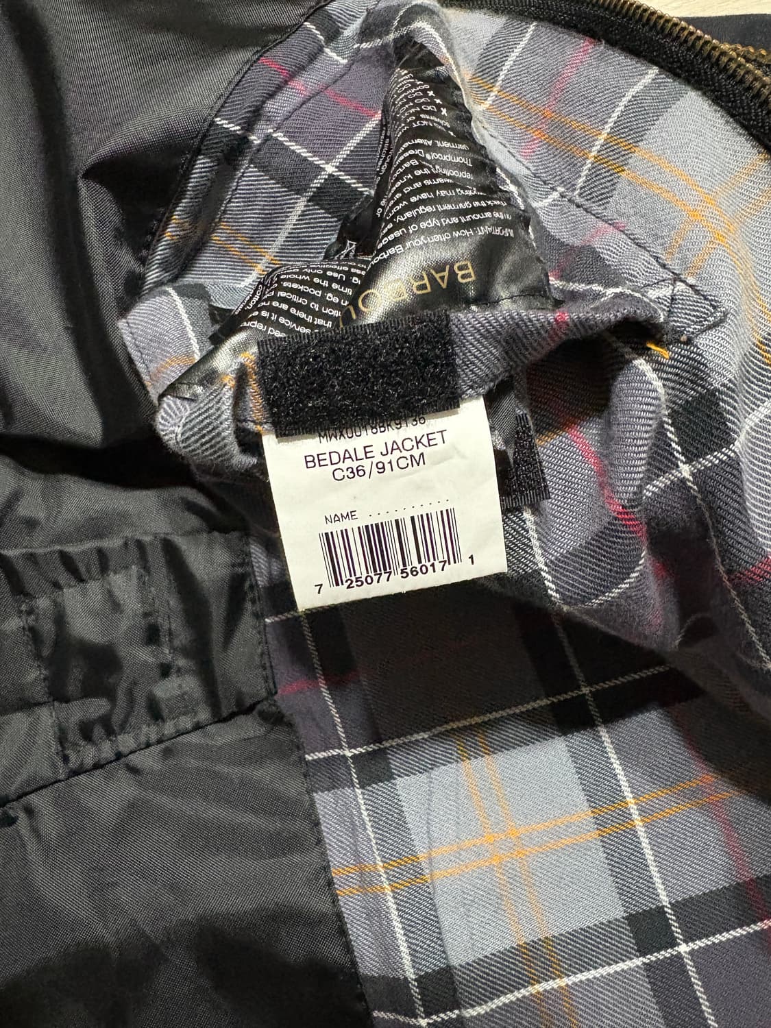 바버 비데일 논왁스 자켓 상품이미지4