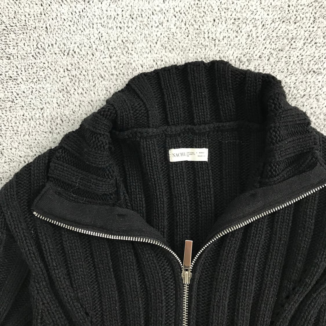 나체 니트집업 상품이미지2