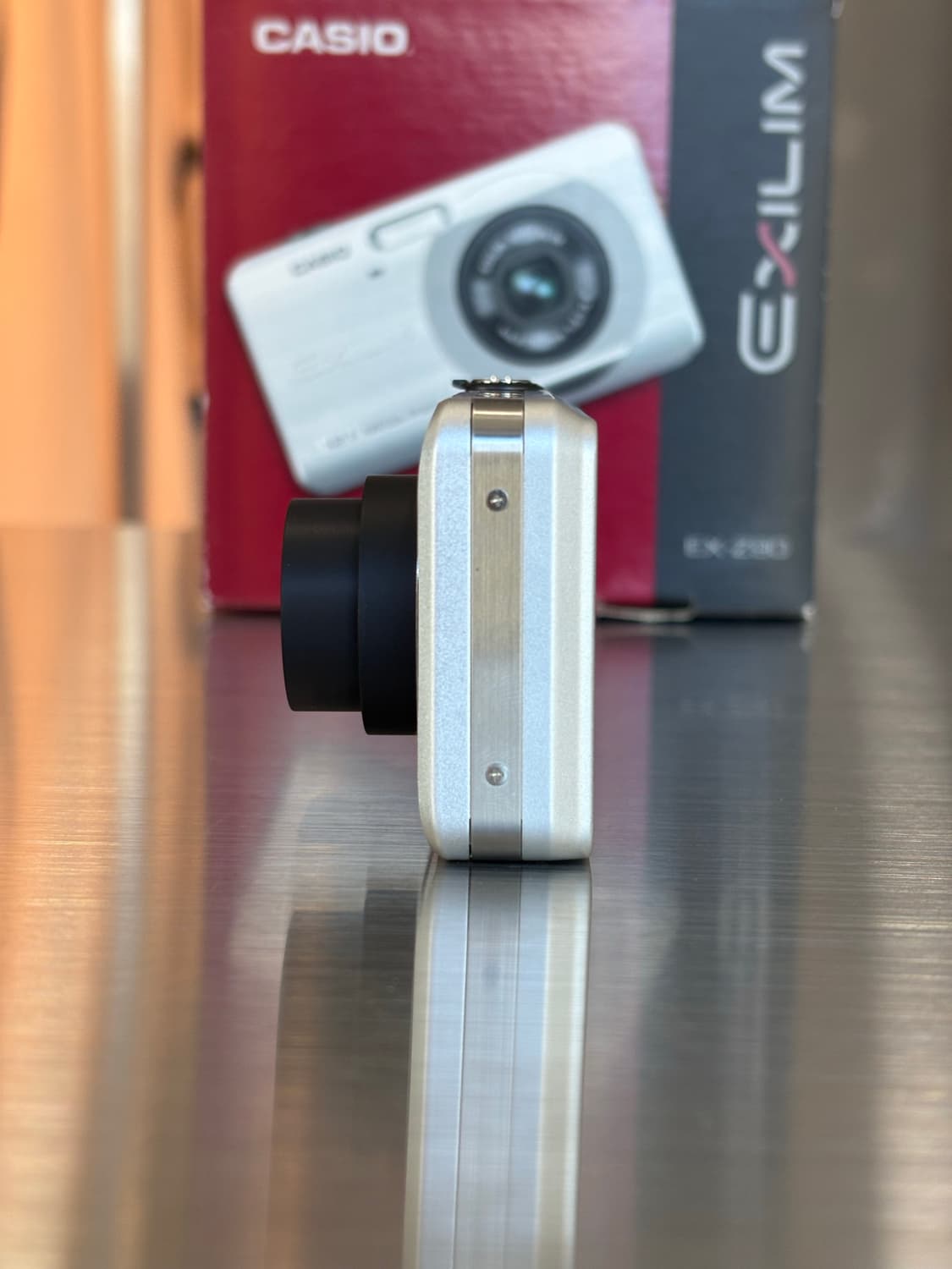 민트급/날짜표시/풀박)카시오 엑슬림 ex-z90 실버 빈티지디카 상품이미지5