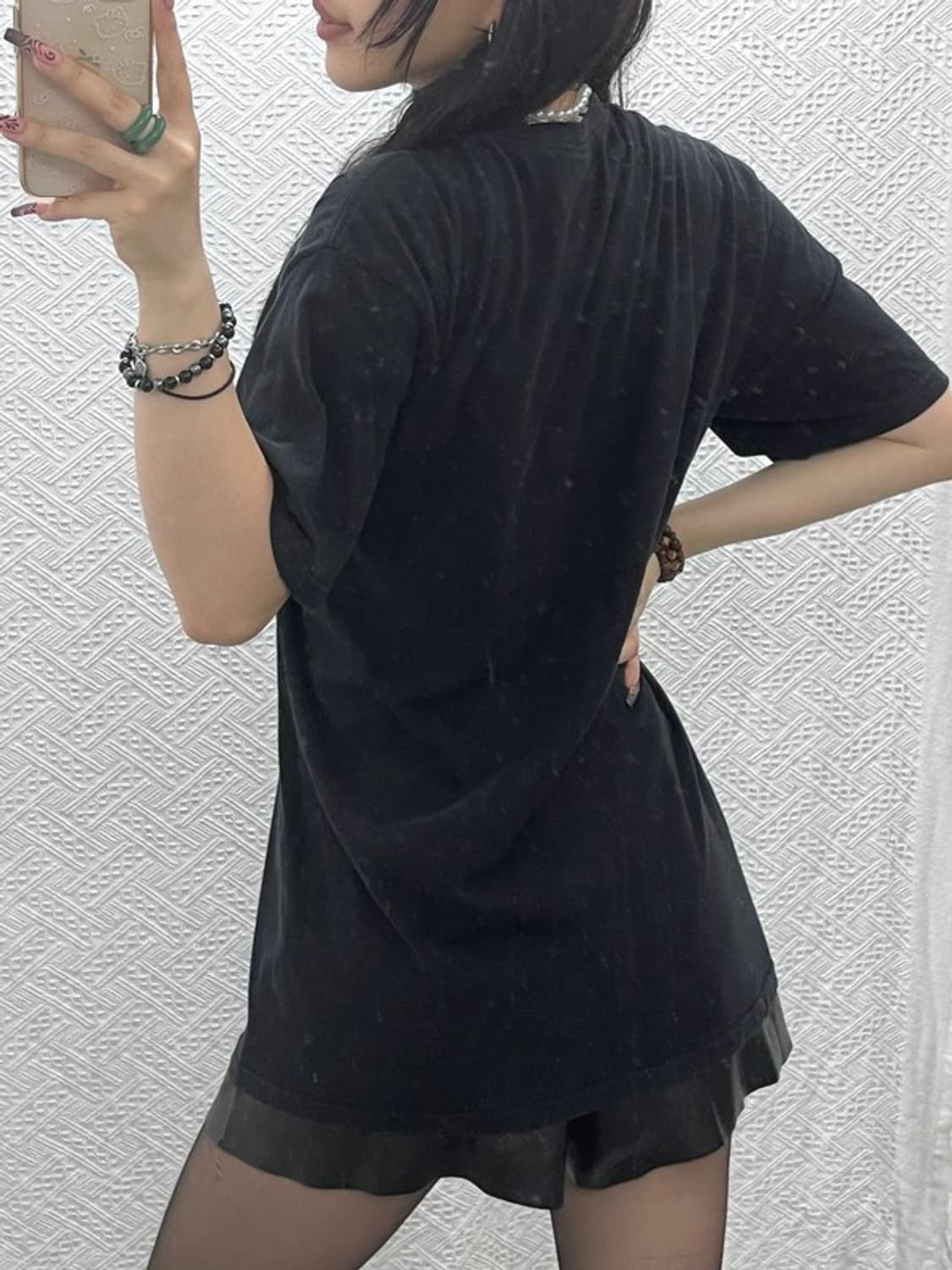 스투시 빈티지 스트릿 펑크 캐주얼 빅로고 반팔티 M C12065 상품이미지2