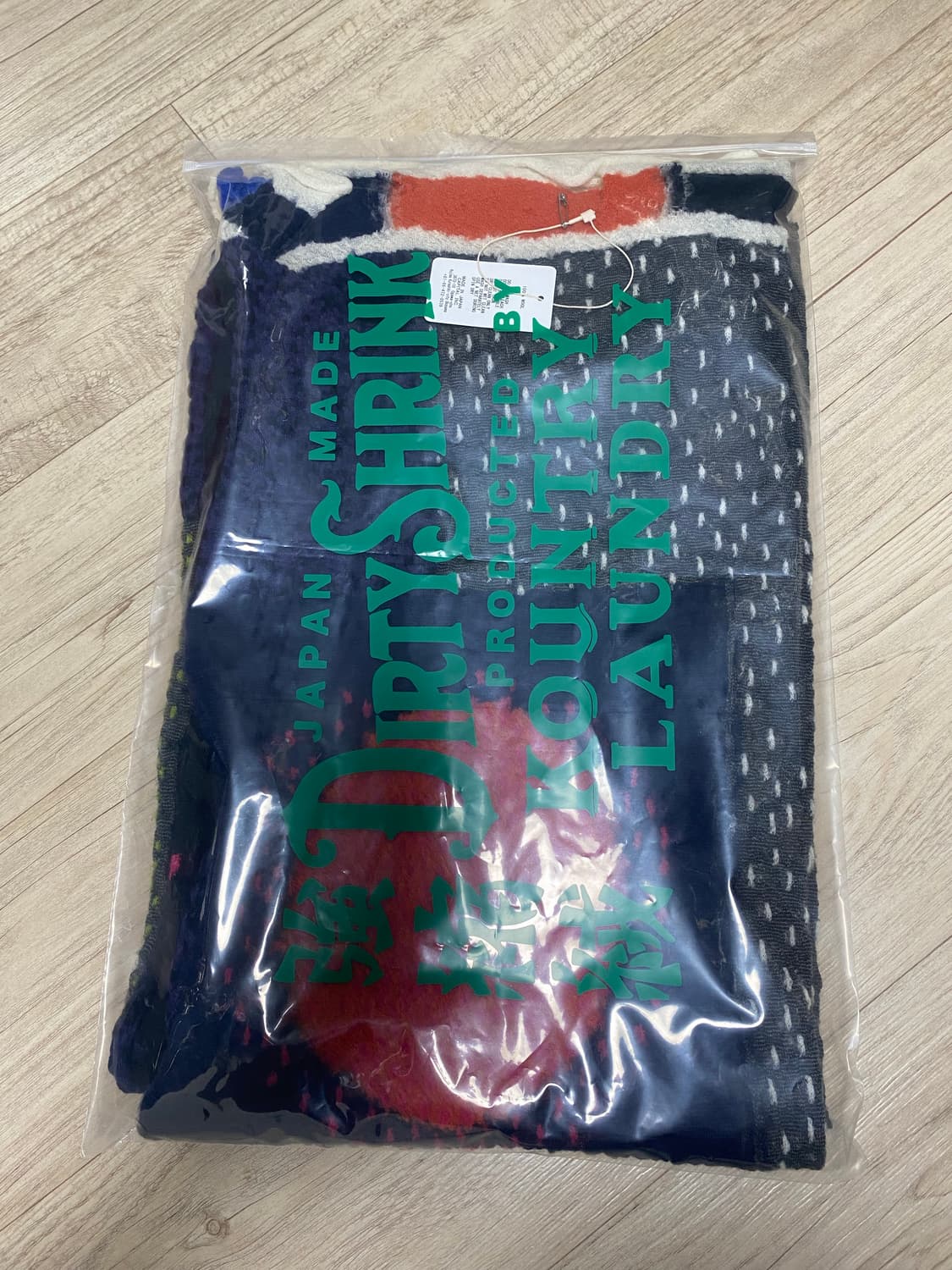 [os] 캐피탈 풀리웨이븐 울 스페이스 게이브 머플러 블랙 상품이미지4