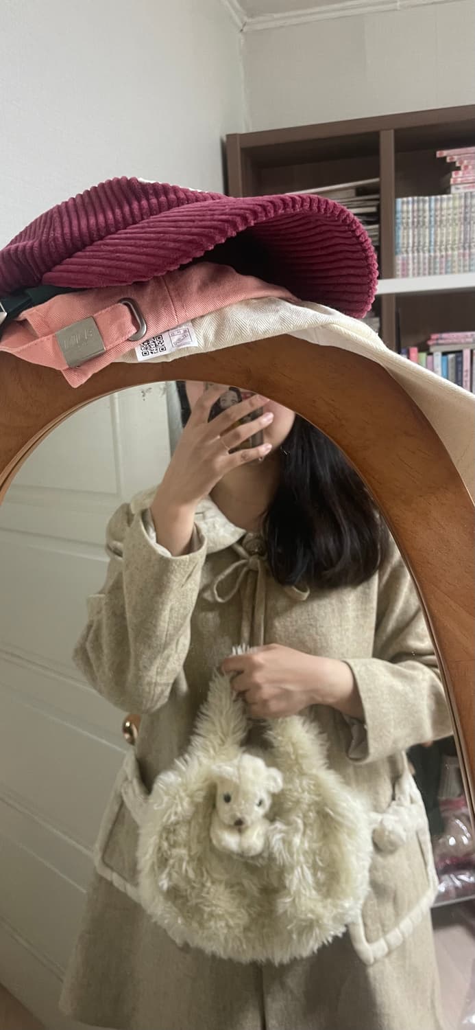 모리걸 빈티지 곰돌이 미니백 🐻💛 상품이미지3