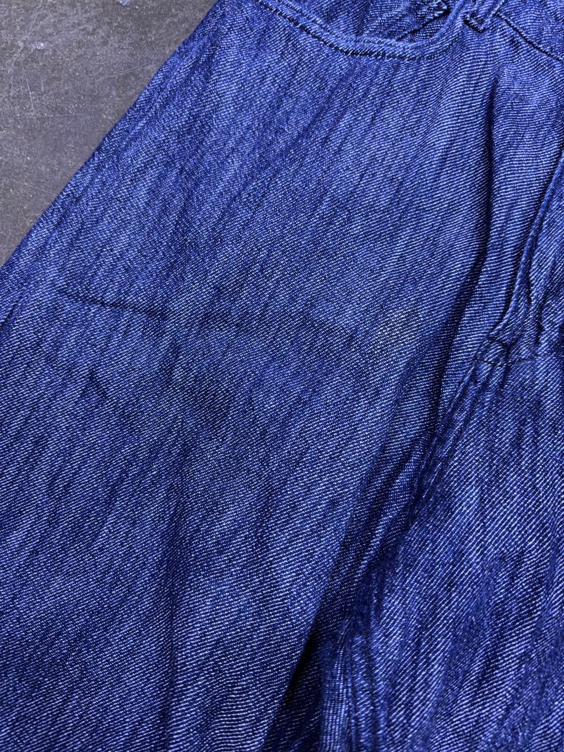 쿠어 크링클 와이드 데님팬츠 인디고 M 상품이미지7