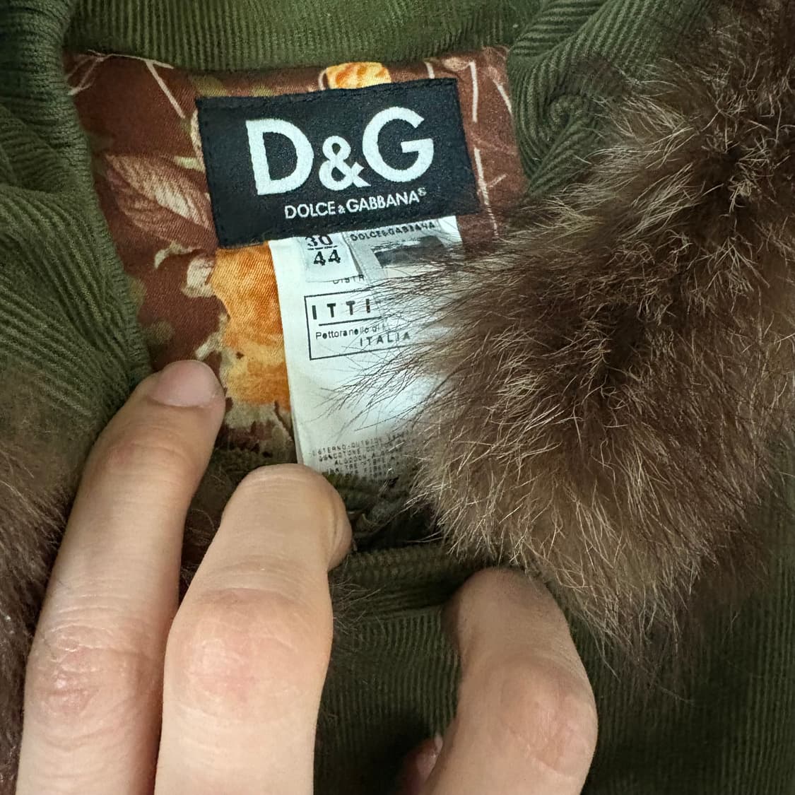 돌체앤가바나 D&G 나폴레옹 퍼 후드 자켓 상품이미지5