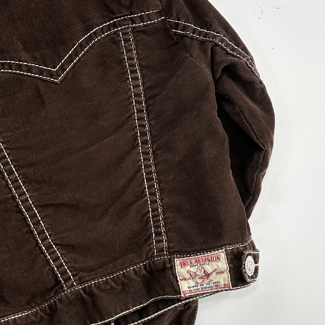 True relilgion 트루릴리젼 스티치 퍼 안감 코듀로이 자켓 상품이미지5