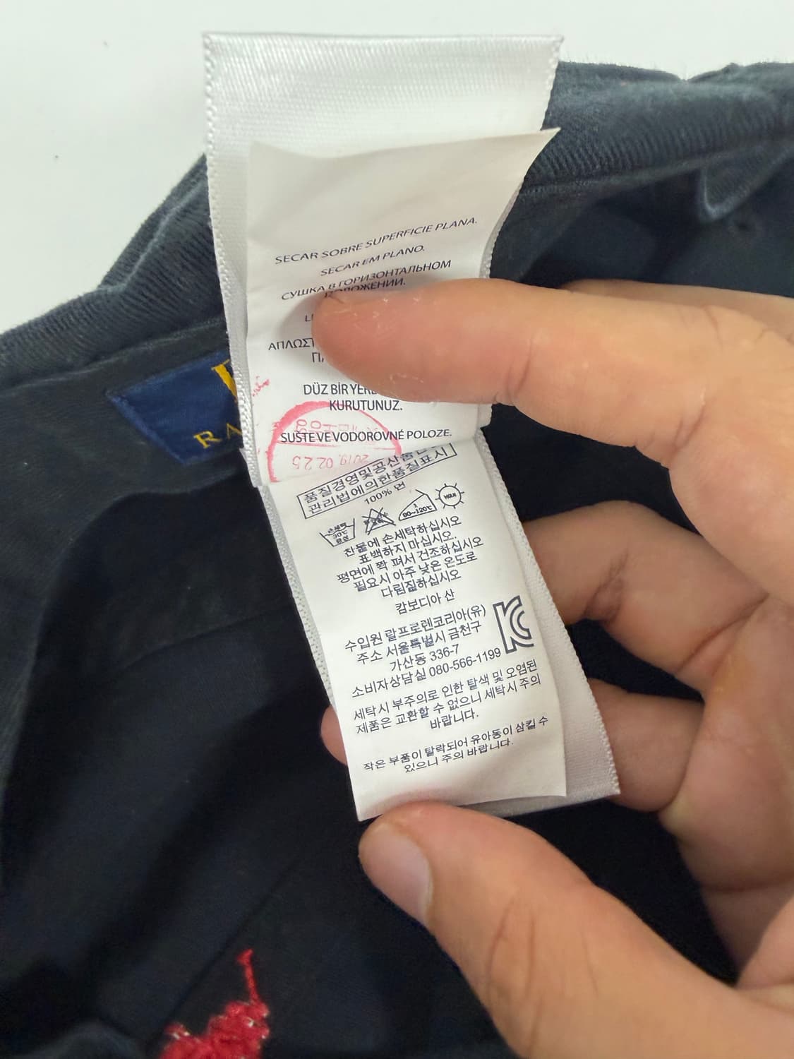 폴로 랄프로렌 블랙 볼캡 상품이미지3