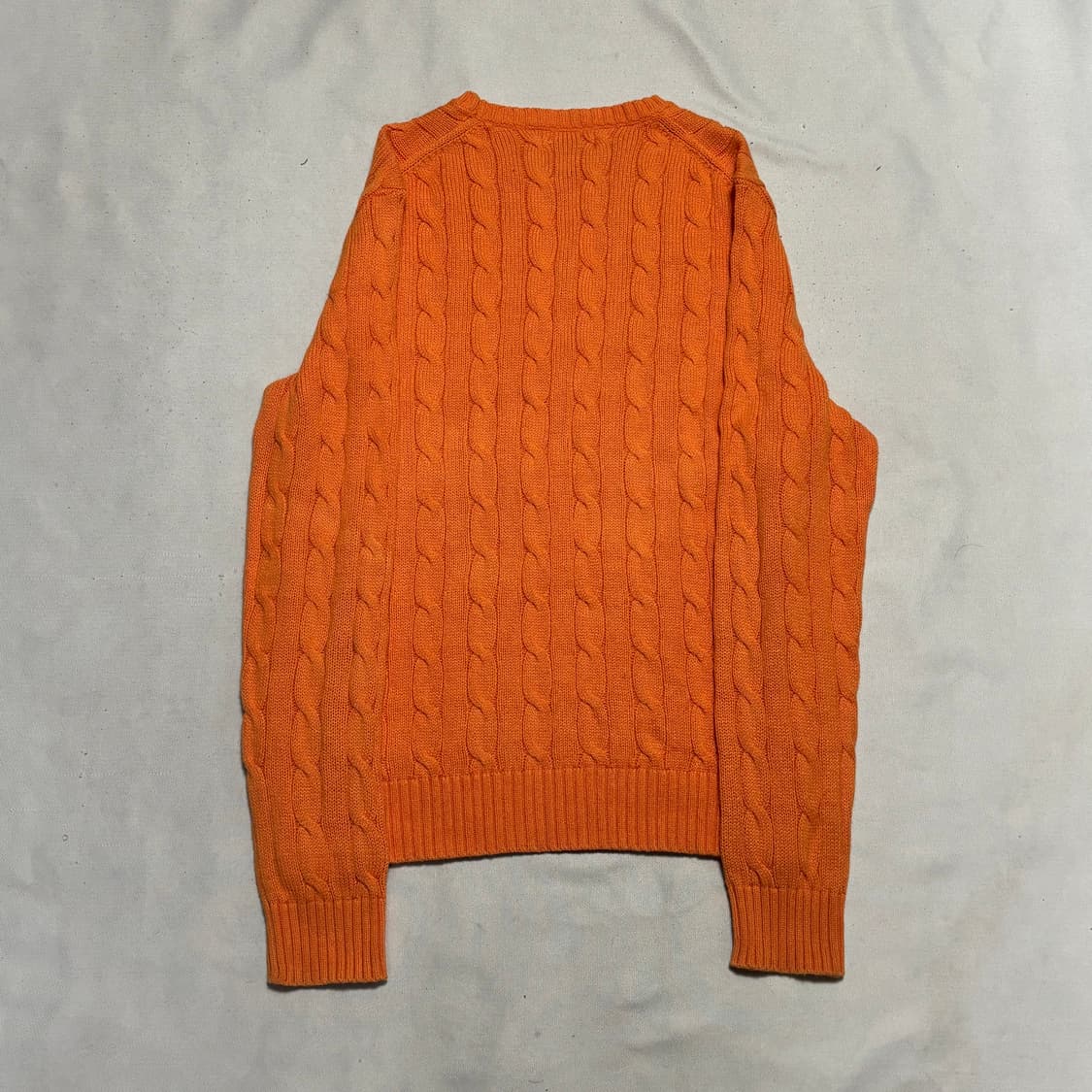 S 폴로랄프로렌 네이비 포니 오렌지 케이블 니트  상품이미지3