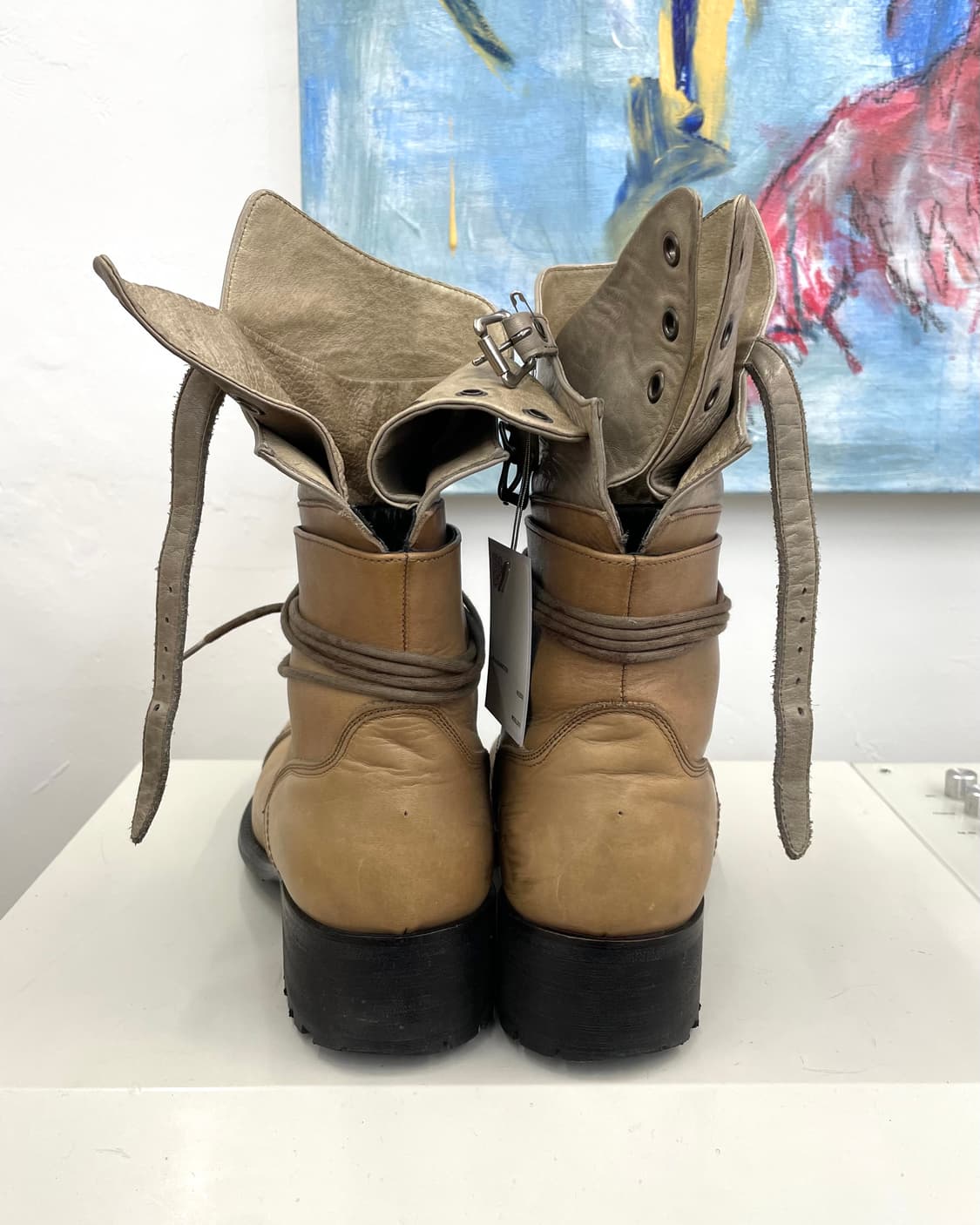 [250] 알프레도바니스타 레이어드 레더 부츠 상품이미지3