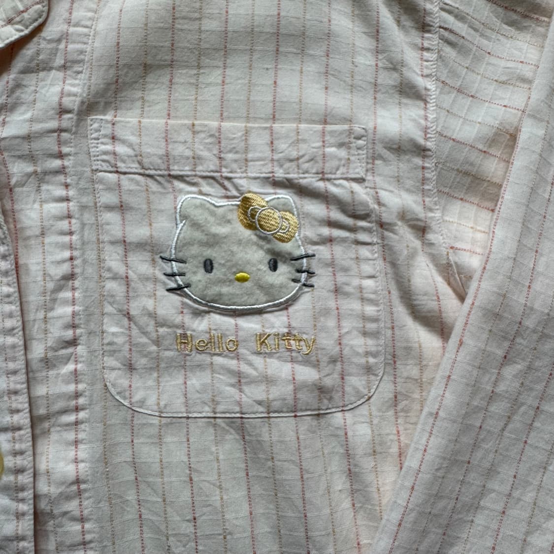 HELLO KITTY 일본빈티지 잠옷 산리오 키티 파자마 셋업 L 42 상품이미지5