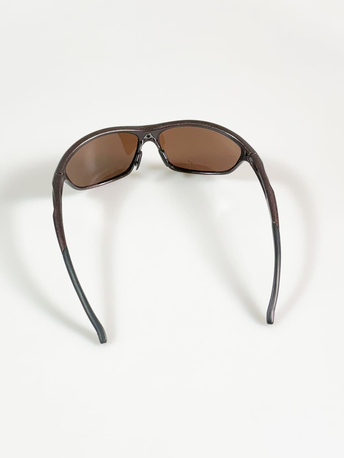 브라운 랩어라운드 스퀘어 스포티 빈티지 틴트 선글라스 상품이미지5