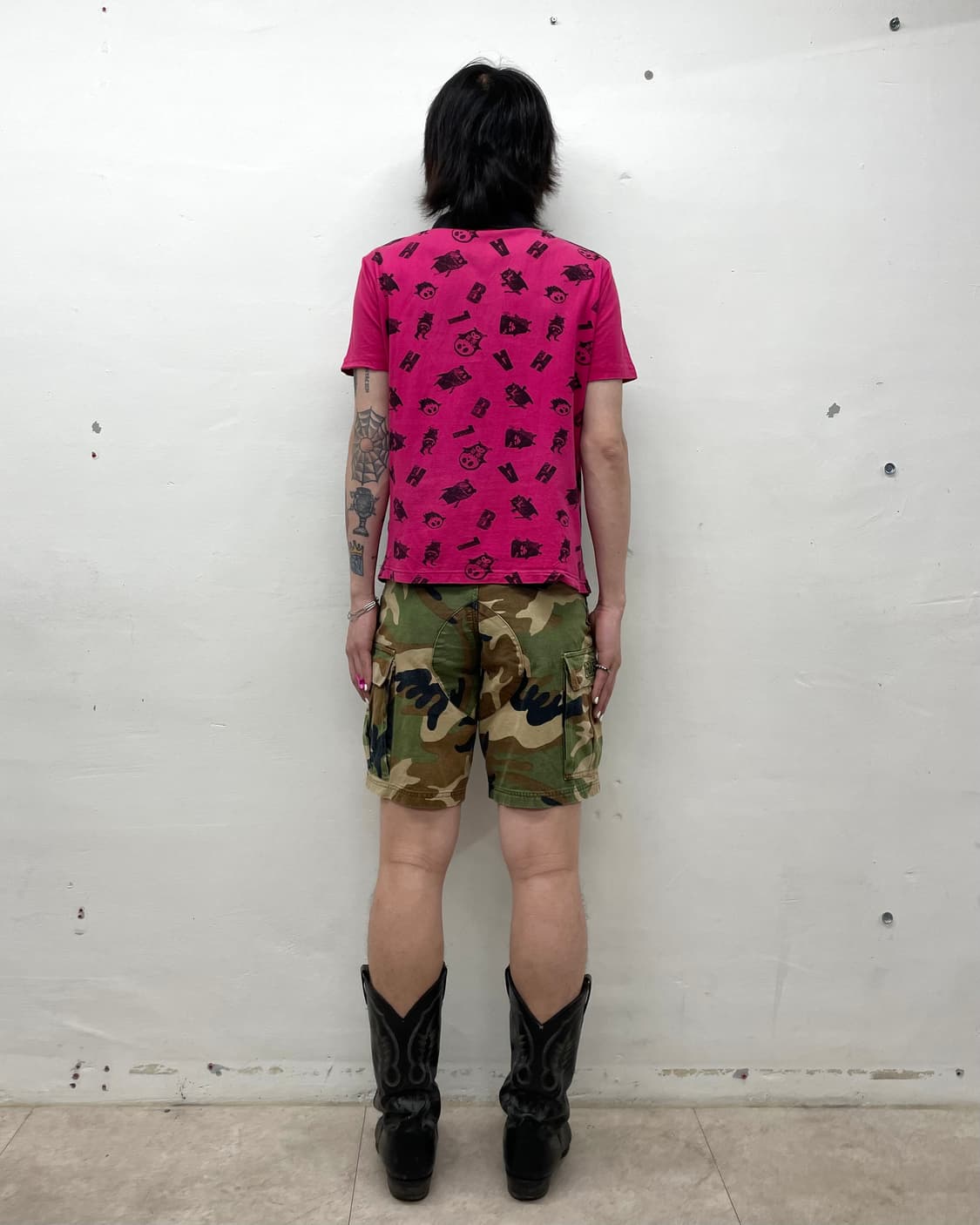 Ghost Dark Pink Skull T-Shirt 상품이미지6