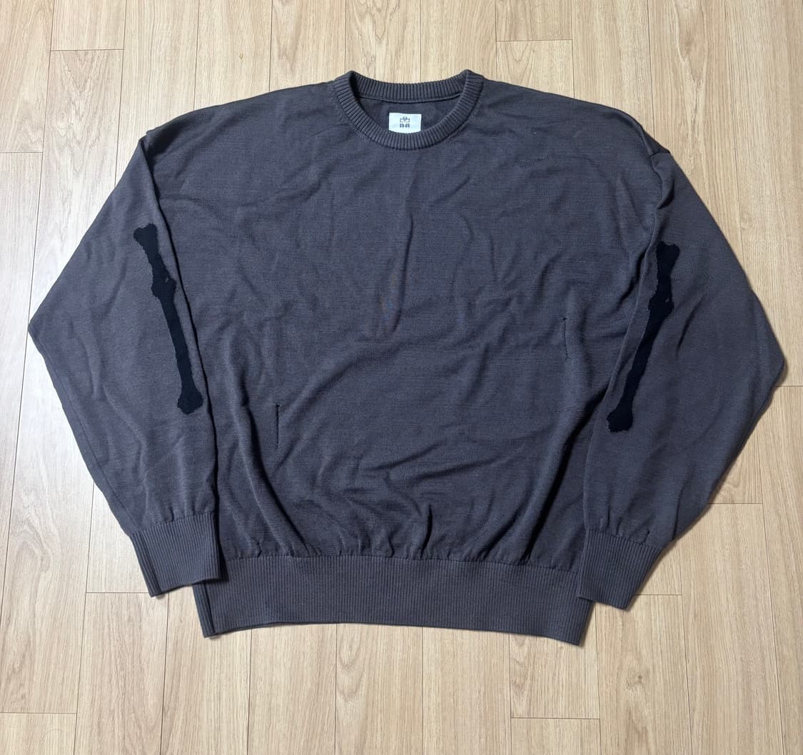 (4) 폴리테루 데미지드 본니트 브라운 차콜 상품이미지1