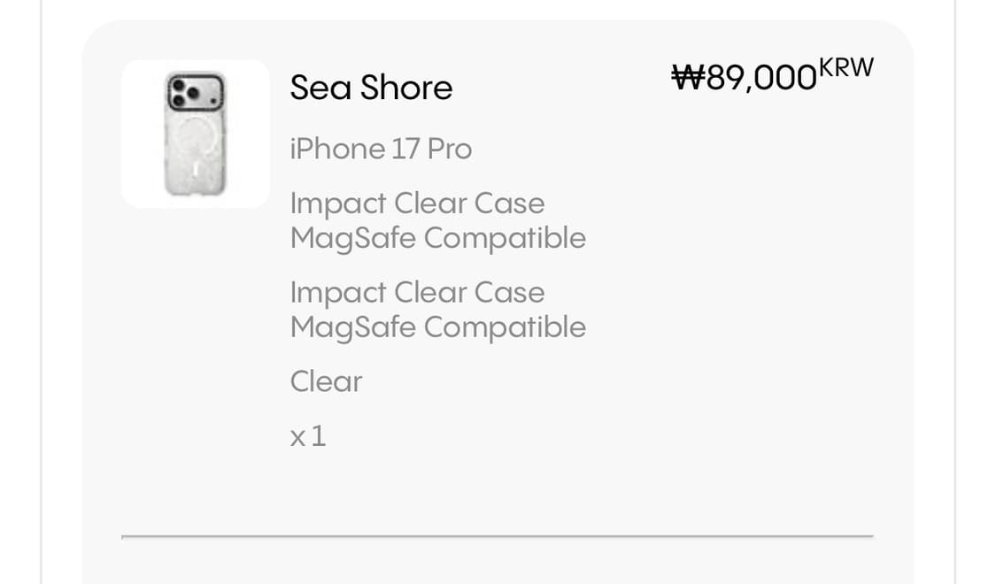 케이스티파이 아이폰17프로 클리어케이스 상품이미지2