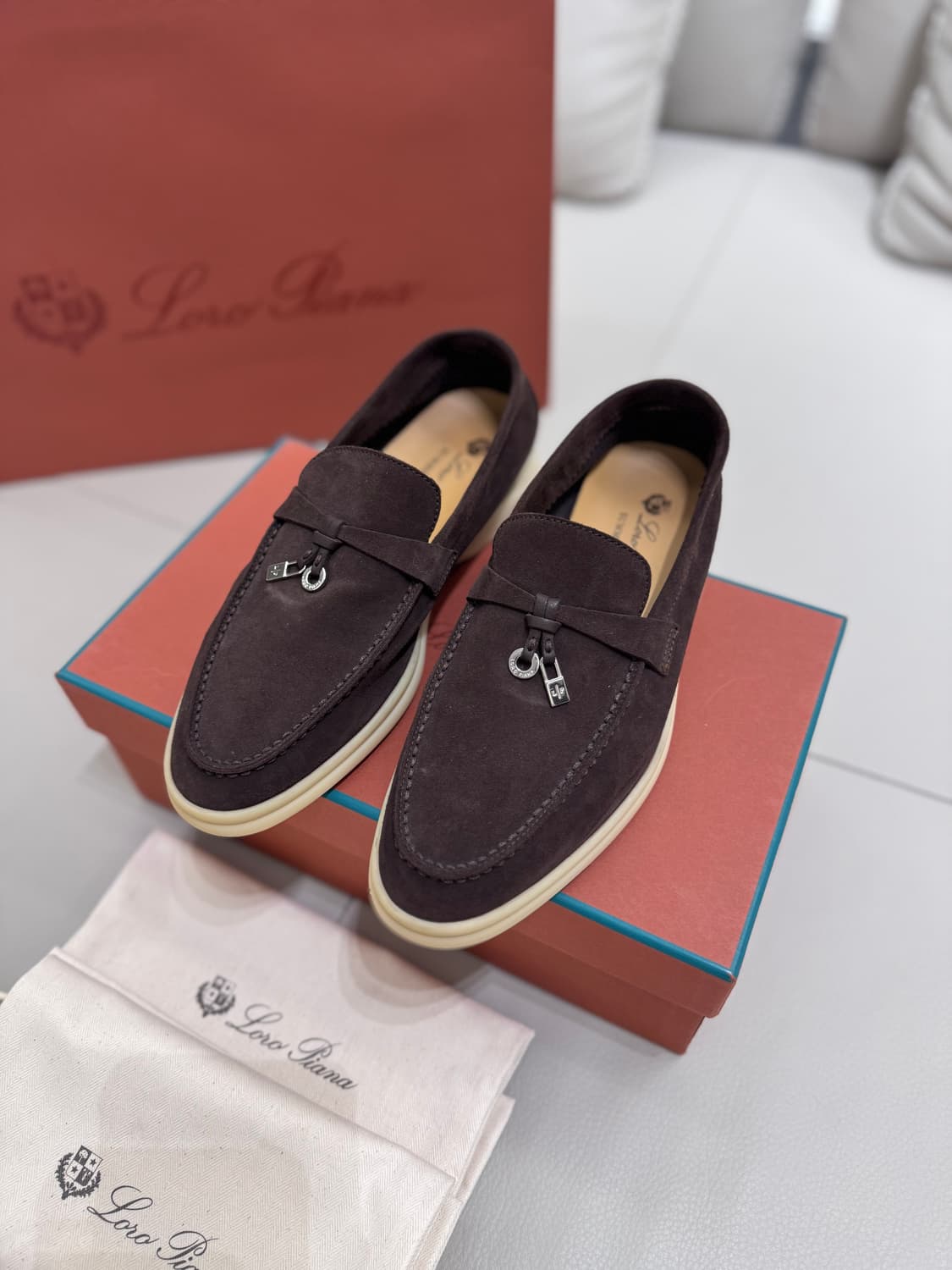 로로피아나 여성 썸머참스워크 37 (240mm) 초콜렛 상품이미지2