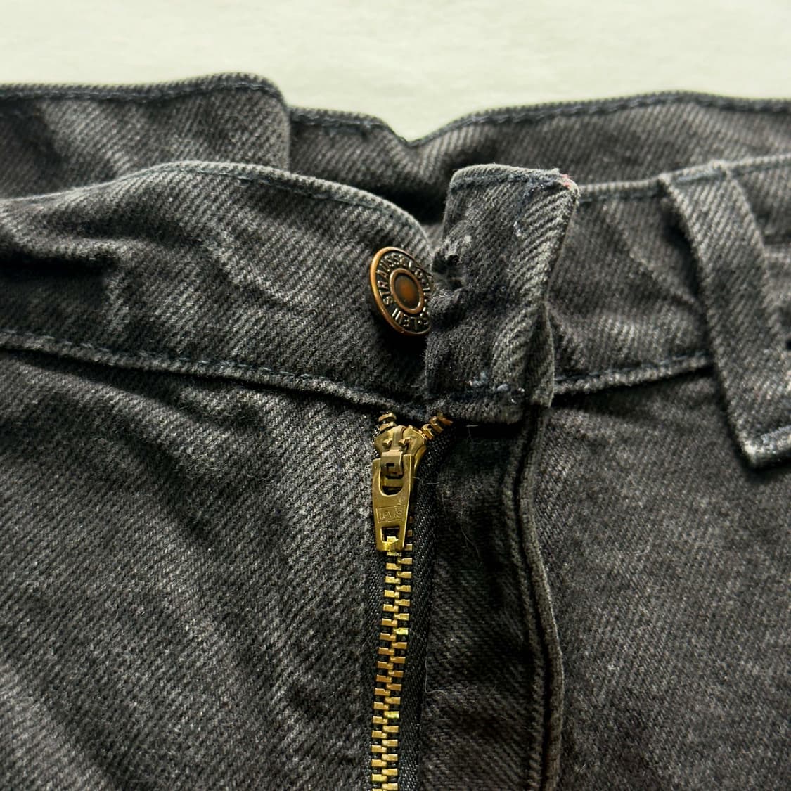 90s 리바이스 550 흑청 데님팬츠 W38 L30 상품이미지4