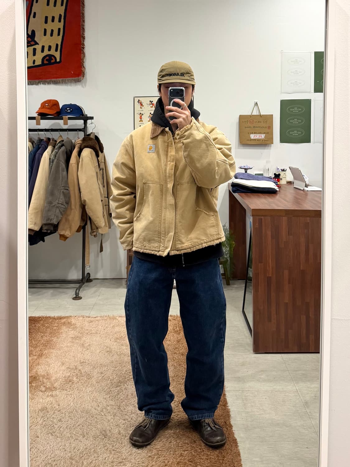 90-00s Carhartt 칼하트 덕 트레디셔널 워크 자켓 상품이미지2
