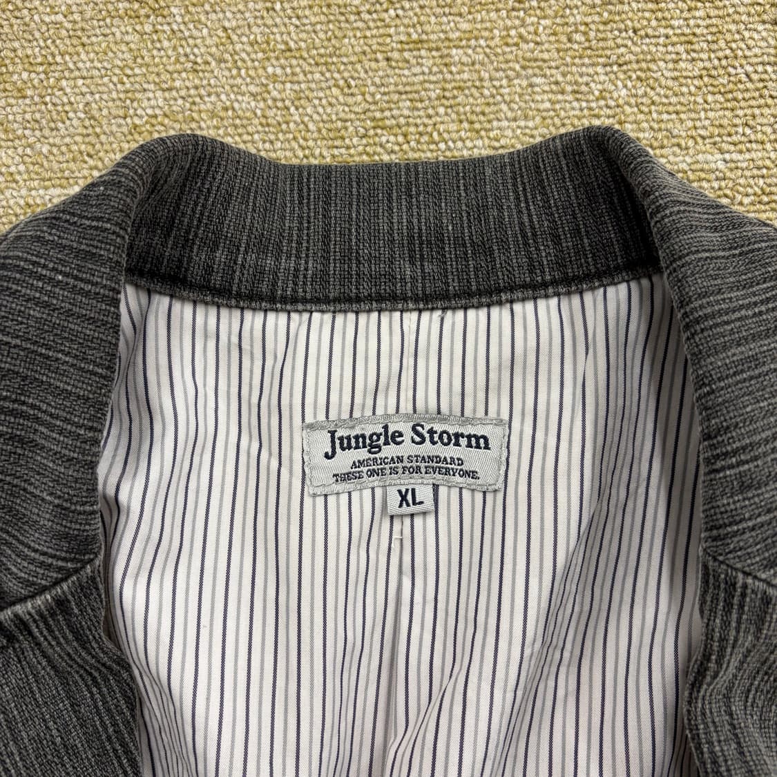 정글스톰 빈티지 스트라이프 블레이저 재킷(XL) 상품이미지3