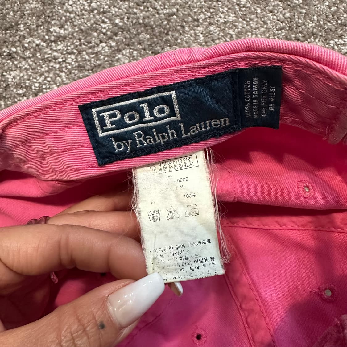 폴로 핑크 볼캡F 상품이미지3