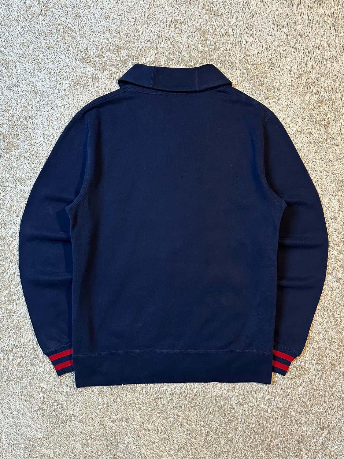 폴로 랄프로렌 빅포니 로고 숄카라 맨투맨 네이비 상품이미지3