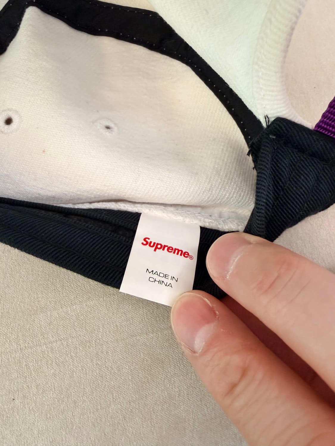 슈프림 스웨이드 바이저 캠프캡 내츄럴 - 23SS 상품이미지6