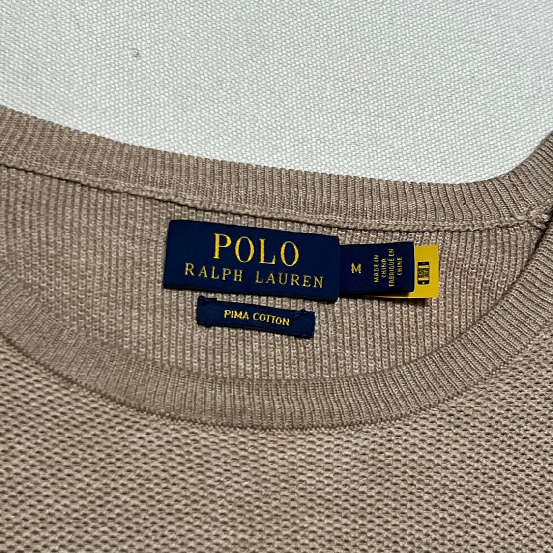 M 폴로랄프로렌 피마코튼 라운드넥 니트  상품이미지4