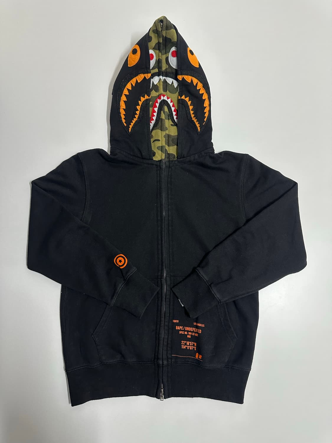 베이프 샤크 후드집업 L 상품이미지3