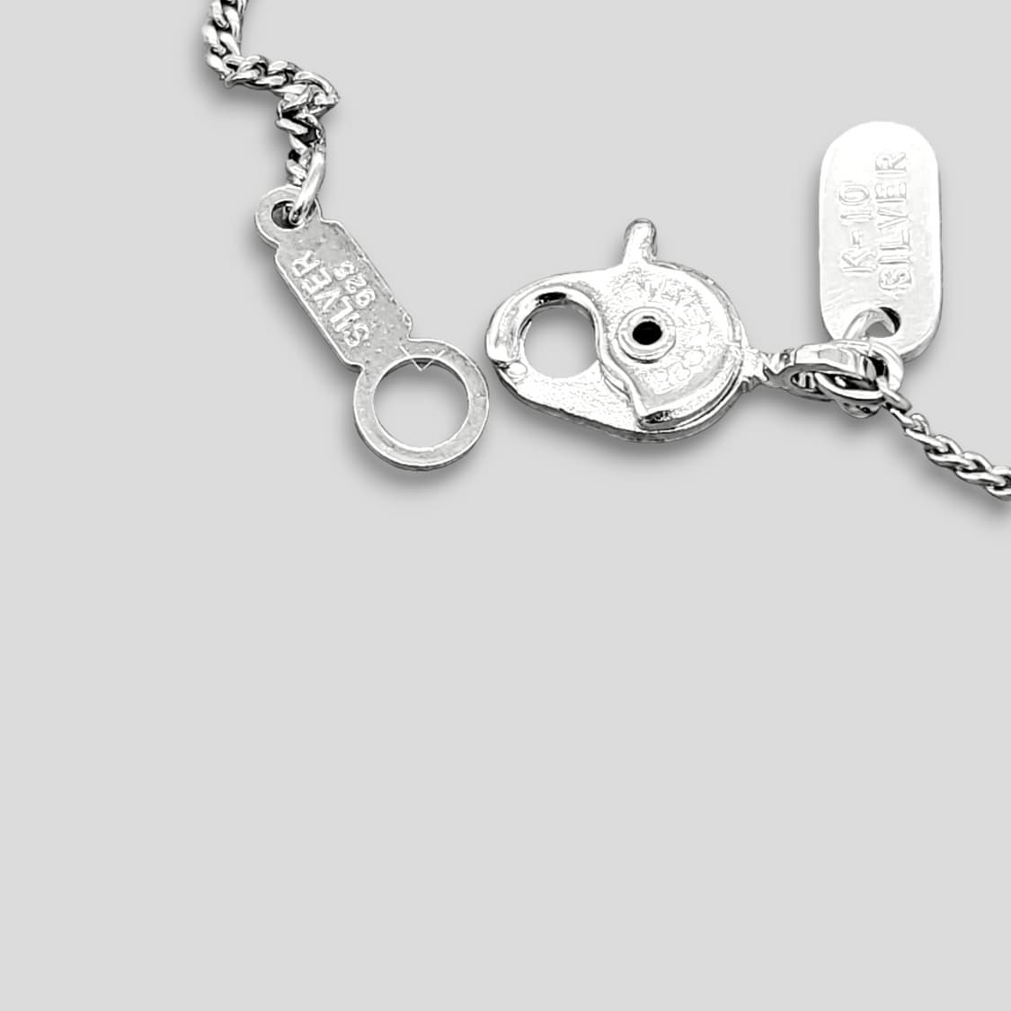 꾸레쥬 하트 로고 실버 팔찌 상품이미지7