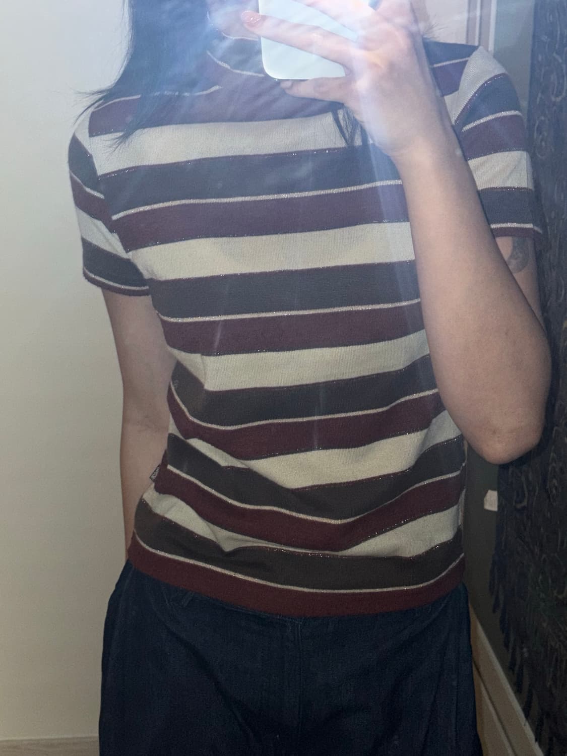 Ysb 에스닉 스트라이프 반목티 상품이미지1