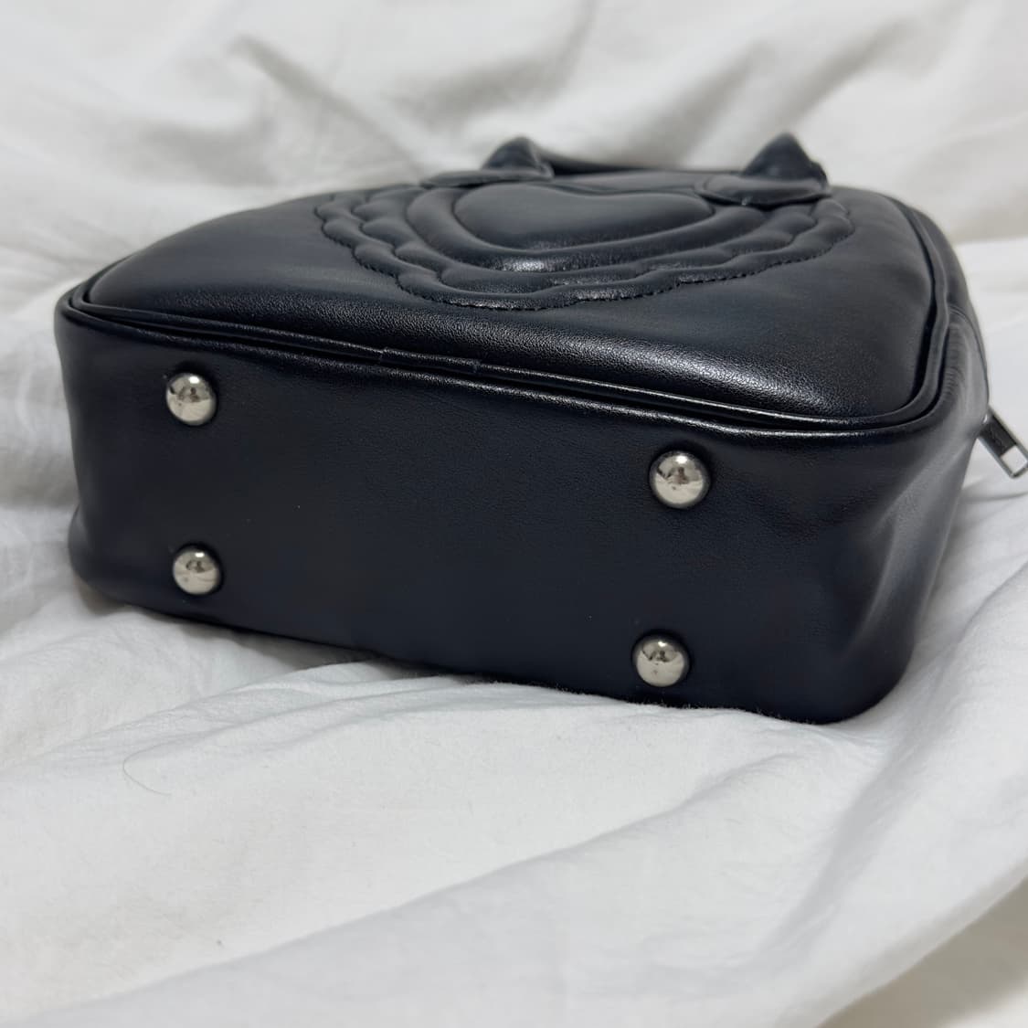 꼼데가르송 걸 하트 엠보스 토트백 상품이미지3